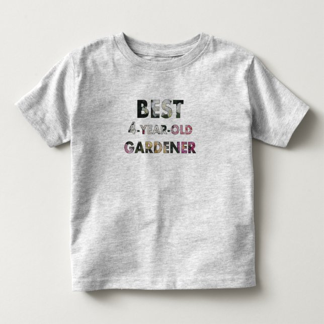 Bästa 4-åriga Gardener-Ro (© Mira) T Shirt (Framsida)