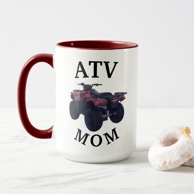Bästa 4 Hjulare "ATV MAMMA" någonsin! Mors dag Mugg (Med munk)