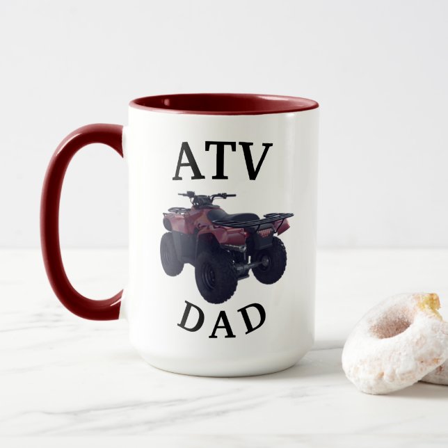 Bästa 4 Hjulare "ATV PAPPA" någonsin! Fars dag Mugg (Med munk)