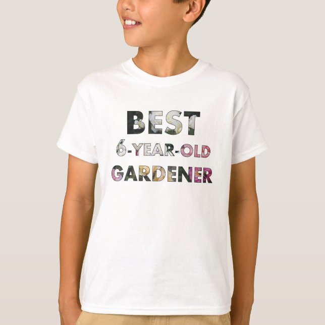 Bästa 6-åriga Gardener-Ro (© Mira) Tee Shirt (Framsida)