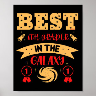 BÄSTA 6E GRADER I GALAXY Lustigt sött Poster