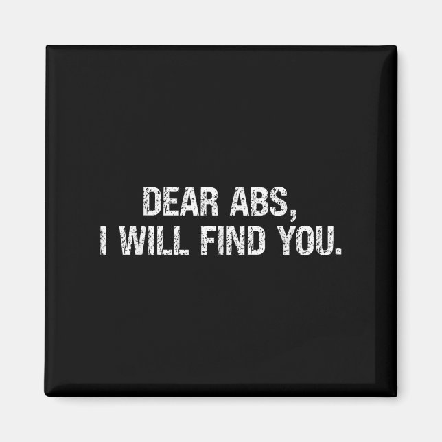 Bästa Abs jag hittar dig offert för workout Motiva Magnet (Framsidan)