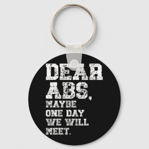 Bästa Abs kanske en viktande Bodybuilding Tee Nyckelring