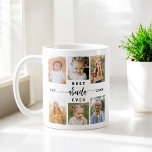 Bästa Abuela någonsin - Grandchildren Photo Collag Kaffemugg<br><div class="desc">Fira "Bästa Abuela någonsin" med den här personligen Farchildren Photo Collage Coffee Mugg. Den här omtänksamma presenten innehåller ett vackert arrangerat kollage av omhuldade foton som fångar speciella ögonblick, kompletterat med ett hjärtligt budskap. Det är både mikrovågsugn och diskmaskin som är säker för bekvämlighet och hållbarhet. Denna meningsfulla keepy är...</div>