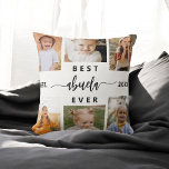 Bästa Abuela någonsin - Grandchildren Photo Collag Kudde<br><div class="desc">Fira "Bästa Abuela någonsin" med den här personligen Farchildren Photo Collage Dekorativ kudde. Den här hjärtliga presenten innehåller en lovordat arrangerad kollage av omhuldade foton som fångar speciella ögonblick, kompletterad med ett hjärtligt budskap. Den är gjord av mjuk väv av hög kvalitet och ger både komfort och stil till alla...</div>