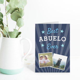 Bästa Abuelo någonsin Fars dagars foto Kort