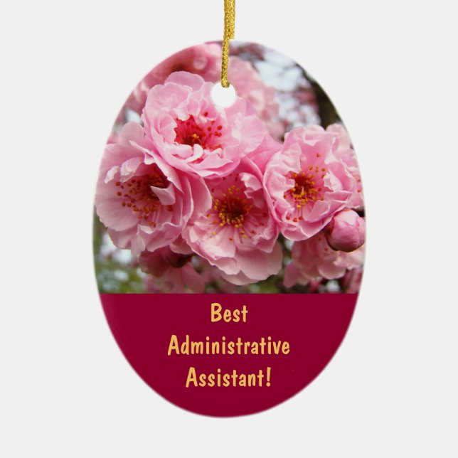 Bästa administrativa assistent! presenter ornament (Framsidan)
