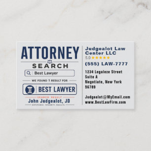 Bästa advokatreklammarknadsföring visitkort