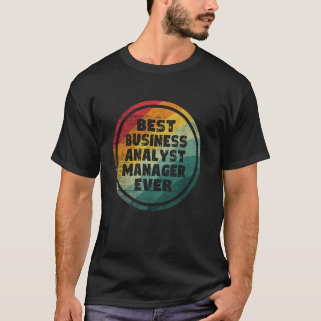 Bästa affärsanalytikerchef någonsin t shirt (Framsida)