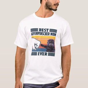 Bästa Affenpinscher Mamma någonsin Vintage Mor Day T Shirt