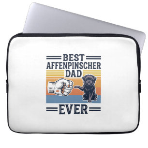 Bästa Affenpinscher Pappa Någonsin Vintage Hund Tr Laptop Fodral
