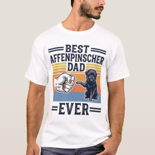 Bästa Affenpinscher Pappa Någonsin Vintage Hund Tr T Shirt