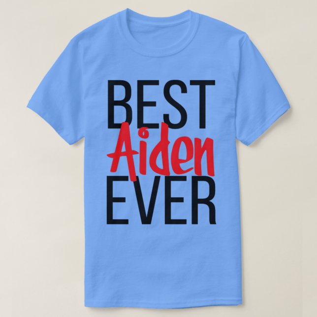Bästa Aiden någonsin T Shirt (Design framsida)