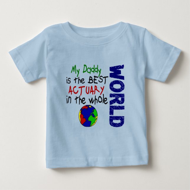 Bästa aktuarie i världen (pappa) tee (Framsida)