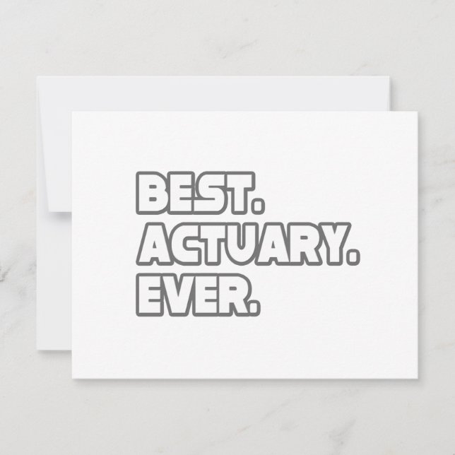 Bästa aktuarie någonsin (Framsida)