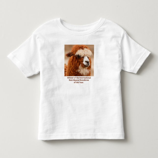 Bästa Alpaca-monobryn T Shirt (Framsida)