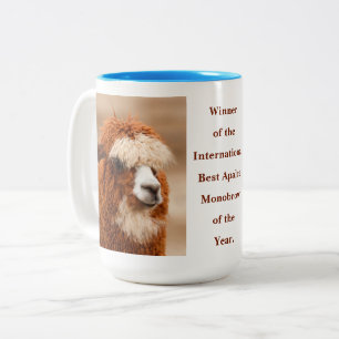 Bästa Alpaca-monobryn Två-Tonad Mugg