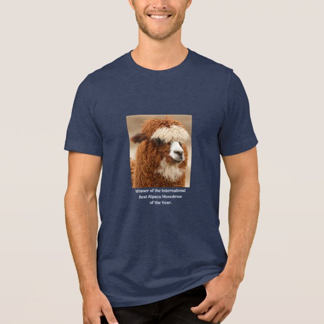 Bästa Alpacka Monobryn T Shirt (Framsida)