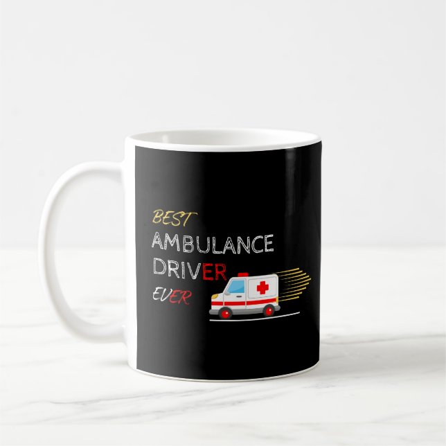 Bästa Ambulance Driver-Akutet Älskare Gift Kaffemugg (Vänster)