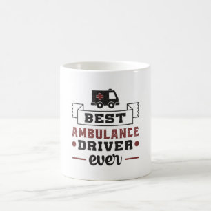 Bästa ambulanschaufför någonsin i sjukhusgåva från kaffemugg