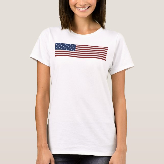 Bästa amerikanska flaggandamspagetti tröja (Framsida)
