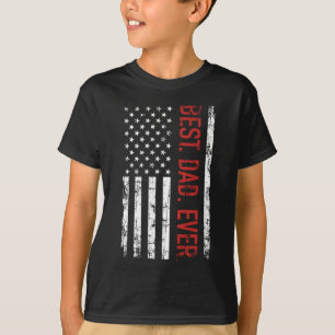 Bästa amerikanska pappa någonsin-flagga-gåva till t shirt