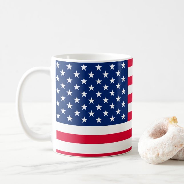 Bästa amerikanska patriotiska design kaffemugg (Med munk)