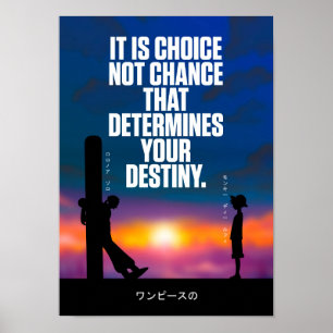 Bästa animerade citat om Destiny Poster