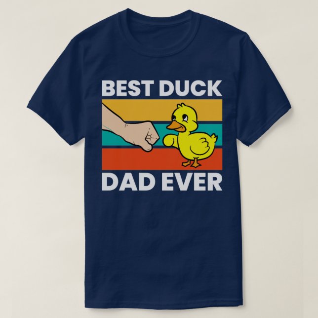 Bästa Anka Pappa någonsin T Shirt (Design framsida)