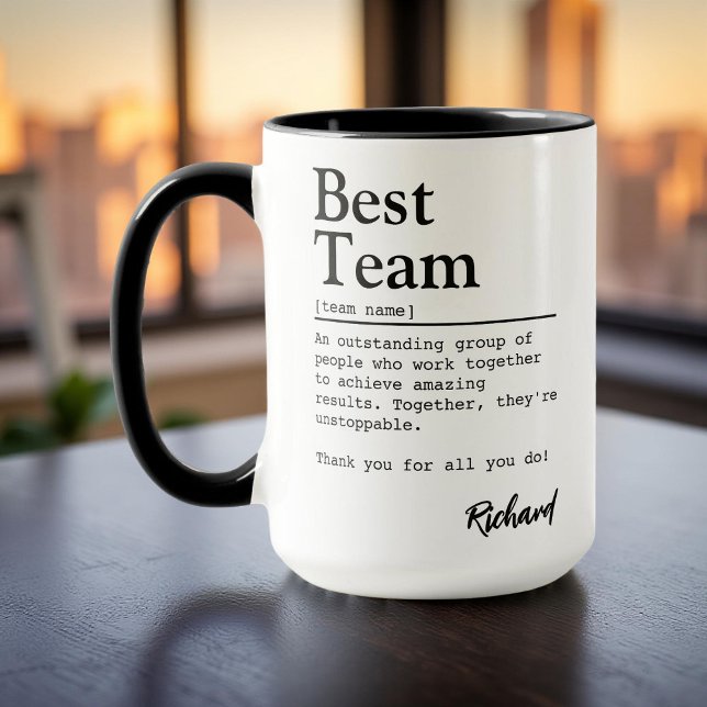 Bästa Anpassningsbar för definition av team - meda Mugg (Skapare uppladdad)