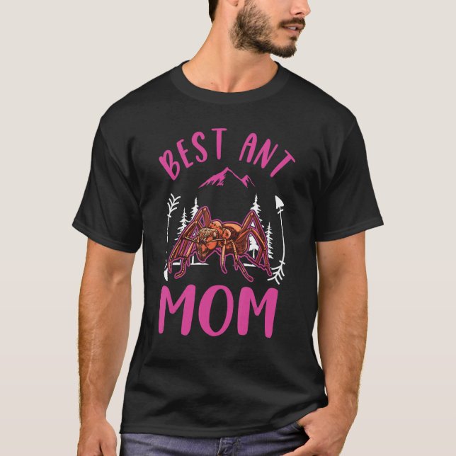 Bästa Ant Mamma någonsin T Shirt (Framsida)