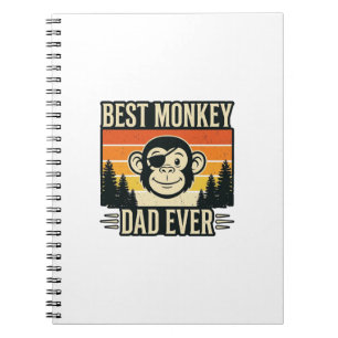 Bästa apa pappa någonsin Vintage apa pappa skjorta Anteckningsbok