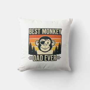 Bästa apa pappa någonsin Vintage apa pappa skjorta Kudde