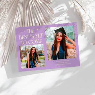 Bästa är ännu att komma Wisteria-examensfoto Meddelande