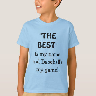 Bästa Är Mitt Namn Citat Rolig Baseball T Shirt