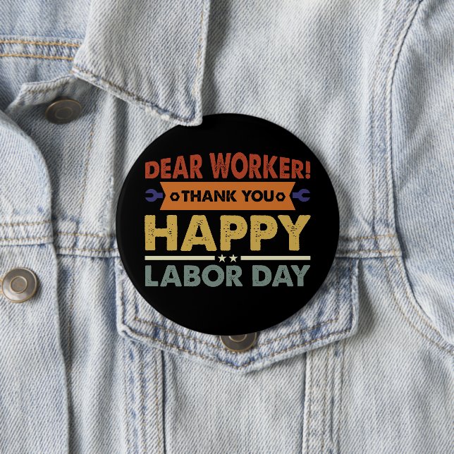 Bästa arbetsdag för arbetarna i Tack i Lycklig Knapp (In Situ)