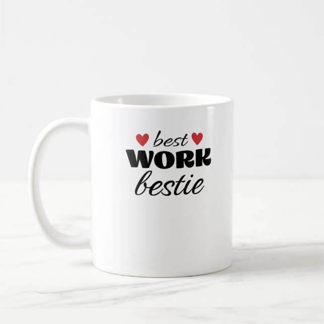 Bästa arbetsplats Bestie Classic Kaffemugg (Vänster)