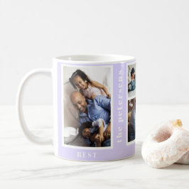 Bästa året Aldrig någonsin enkel fotosamlingslösni Kaffemugg