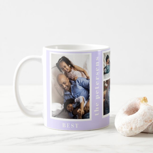 Bästa året Aldrig någonsin enkel fotosamlingslösni Kaffemugg (Med munk)