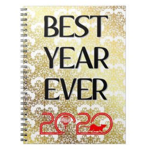 BÄSTA ÅRET EVER 2020 ÅR I DIAREN Råtta NOTEBOOK Anteckningsbok