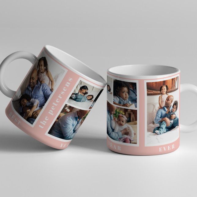 Bästa året - någonsin enkel rosa för fotosamling i kaffemugg (Skapare uppladdad)
