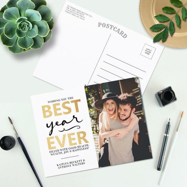 Bästa året någonsin | Gott nytt år Photo Helg Vykort (Skapare uppladdad)