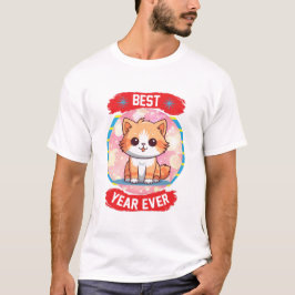 Bästa året någonsin tidigare i Kattunge Rosa Gnist T Shirt