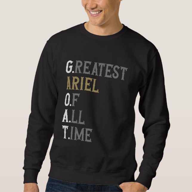 Bästa Ariel genom tiderna  GOAT  Ariel Lång Ärmad Tröja (Framsida)