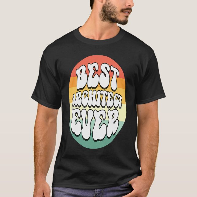 Bästa arkitekt någonsin Constructor Fantastisk Cut T Shirt (Framsida)