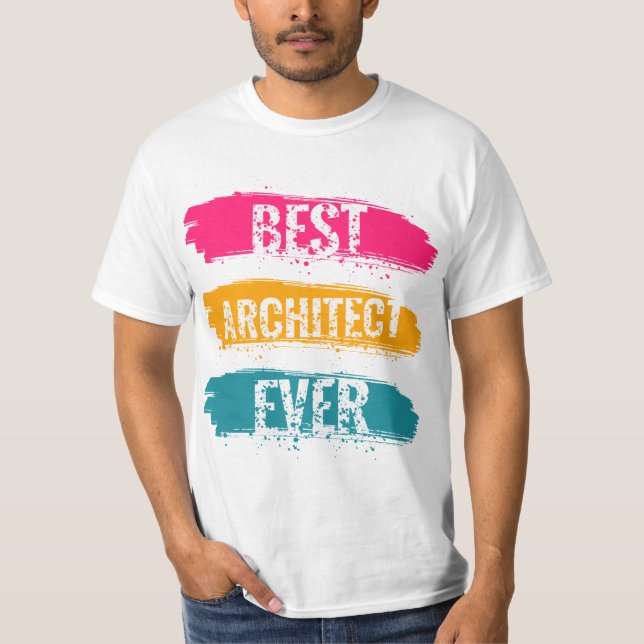 Bästa arkitekt någonsin t shirt (Framsida)