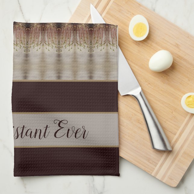 Bästa assistent någonsin kökshandduk (Vikt i Fjärdedel)