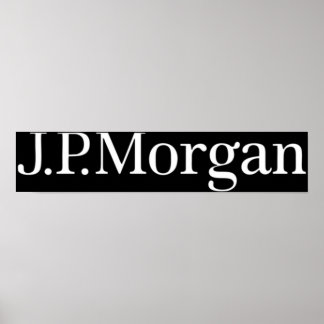 BÄSTA ATT KÖPA - JP Morgan Logotyp Poster