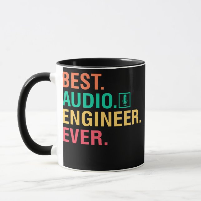 Bästa Audio-redaktören Ingenjör någonsin Audio Edi Mugg (Vänster)