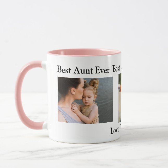 Bästa Auntie någonsin | Personlig Photo Mugg (Vänster)